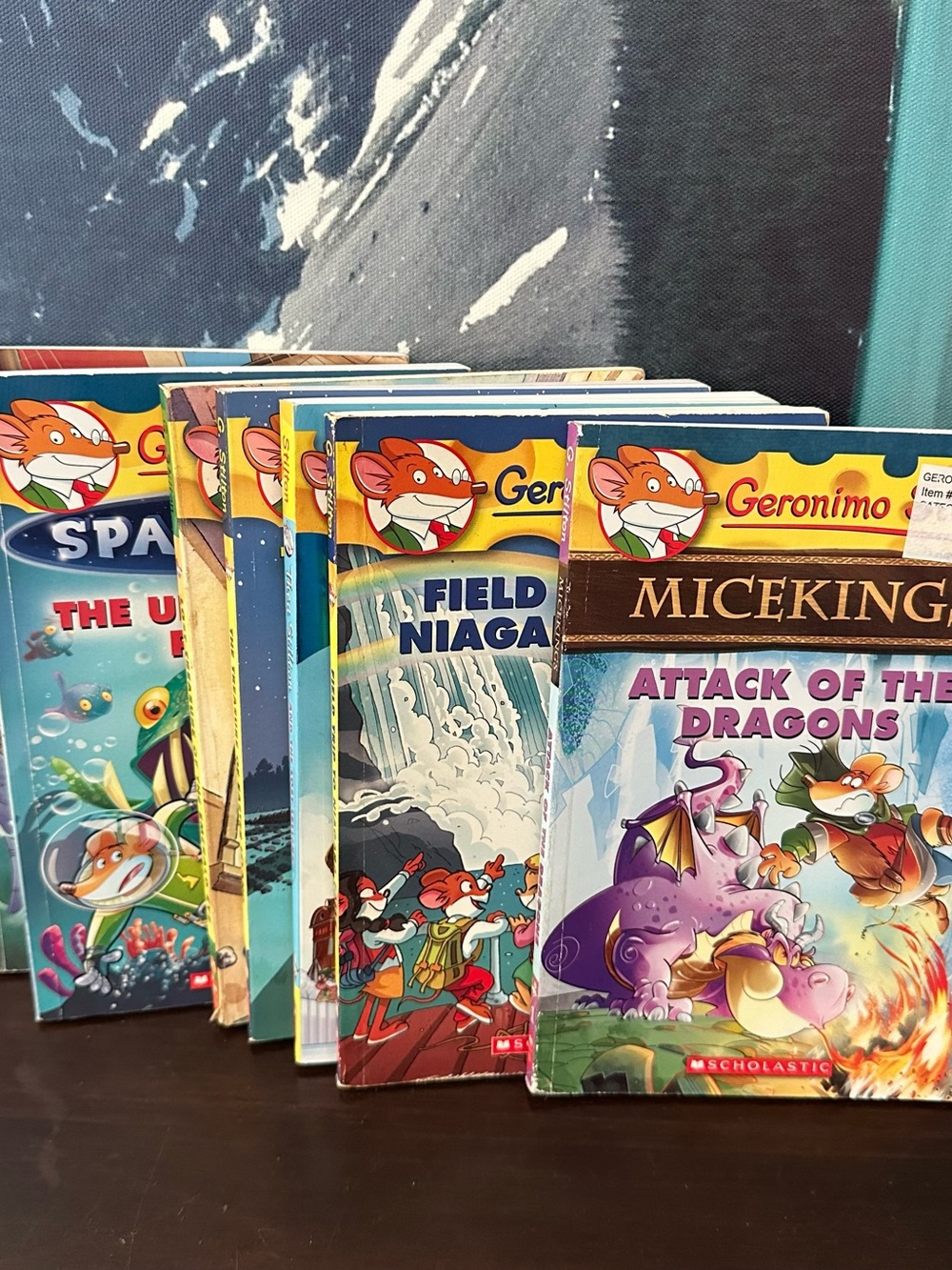 Scholastic Geronimo Stilton Book Set with Yellow and Blue Covers